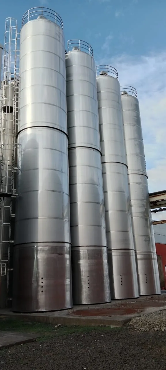 20M long Storage Silos in SS 316